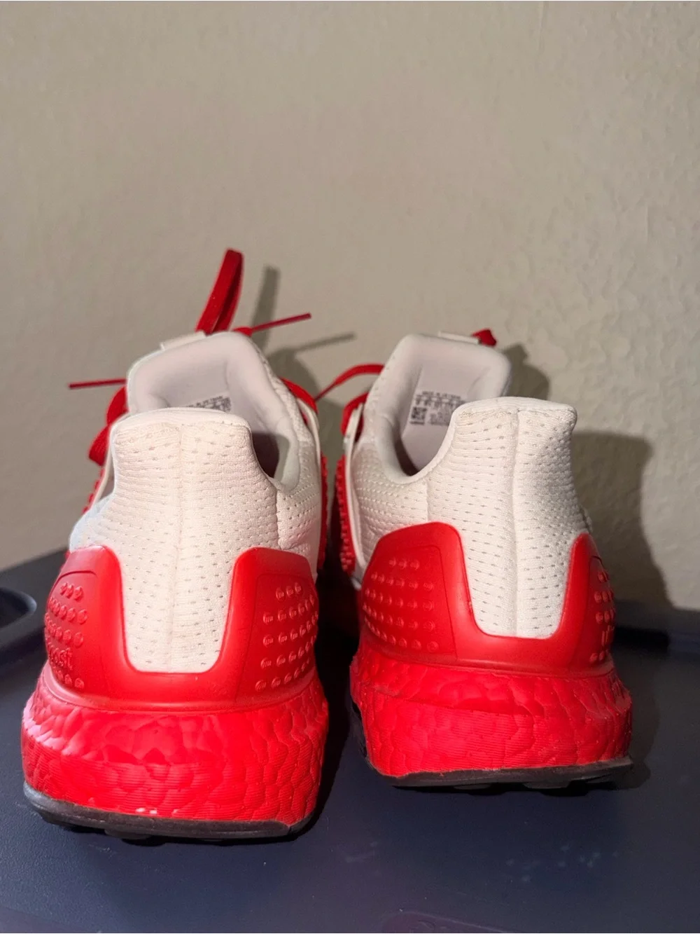 Adidas Men’s White and Red Lego Athletic Sneakers